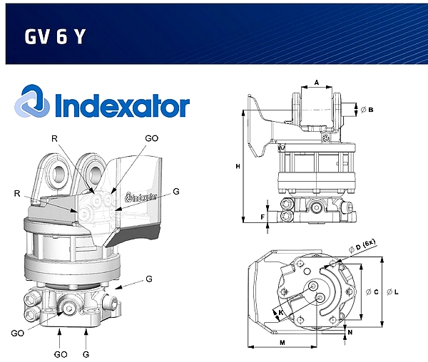 Obrt rotator Indexator GV6